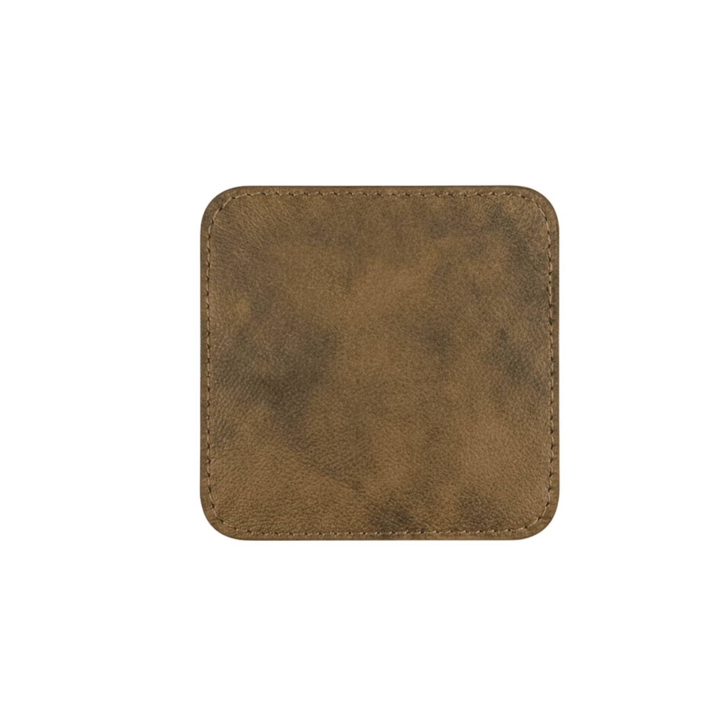 4 pack original leather coasters set with holder – 4 inch round drink mats - 