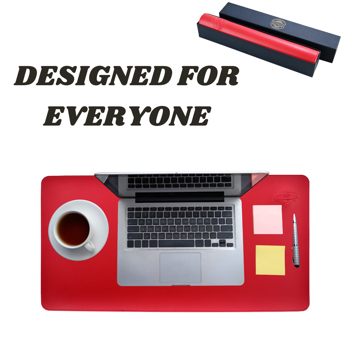 charlie london leather desk mat – 80x40 cm non-slip waterproof pu desk pad