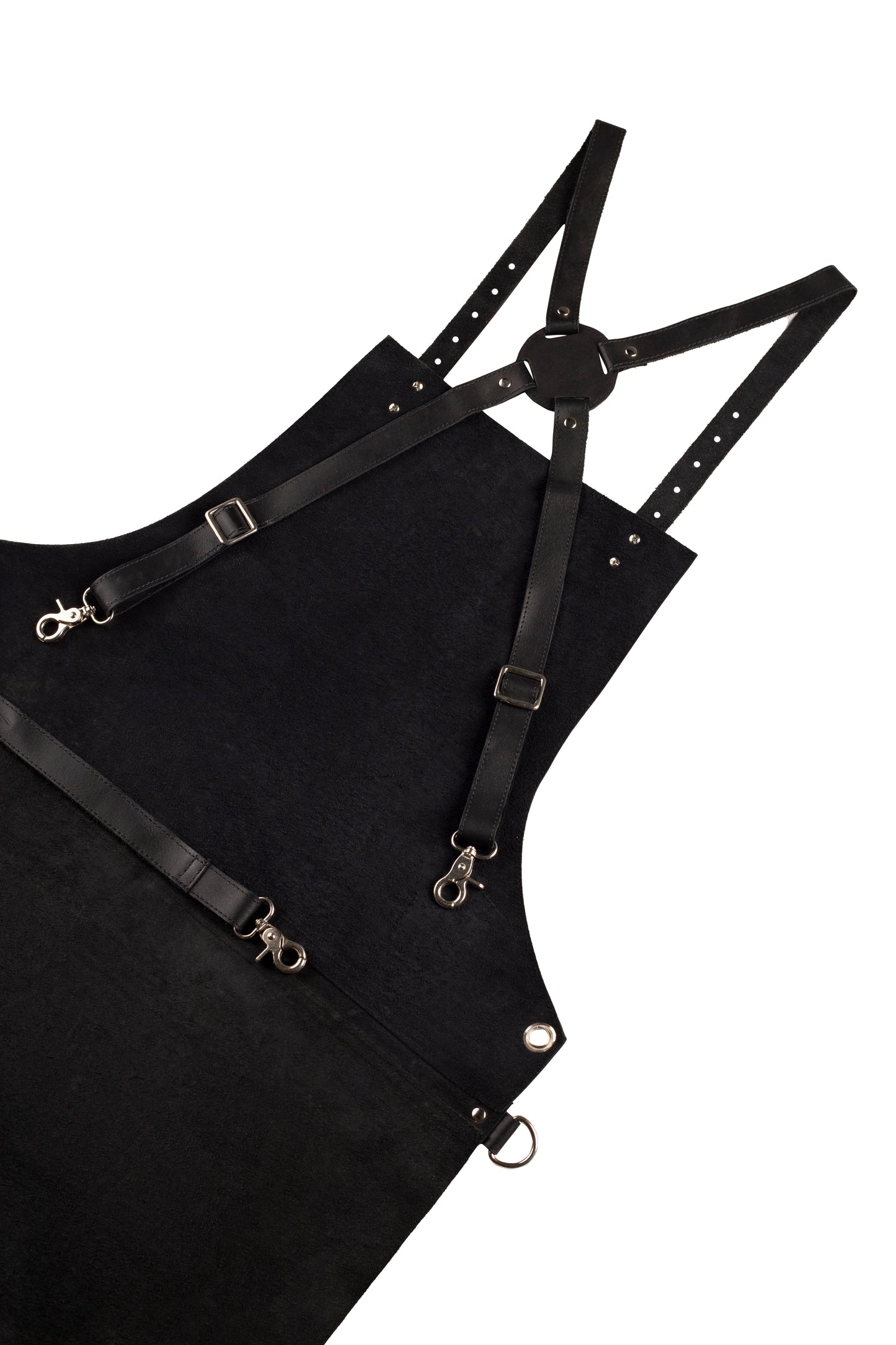 real leather multi-pocket apron butcher apron - bbq apron - cooking apron