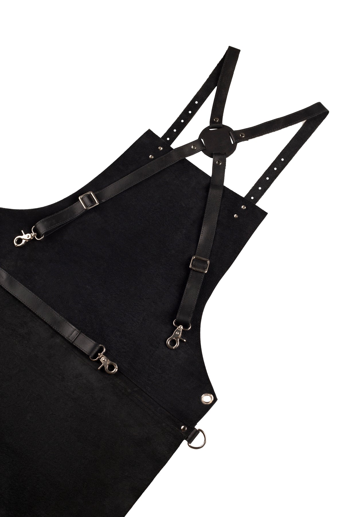 Real Leather Multi-Pocket Apron Butcher Apron - BBQ Apron - Cooking Apron