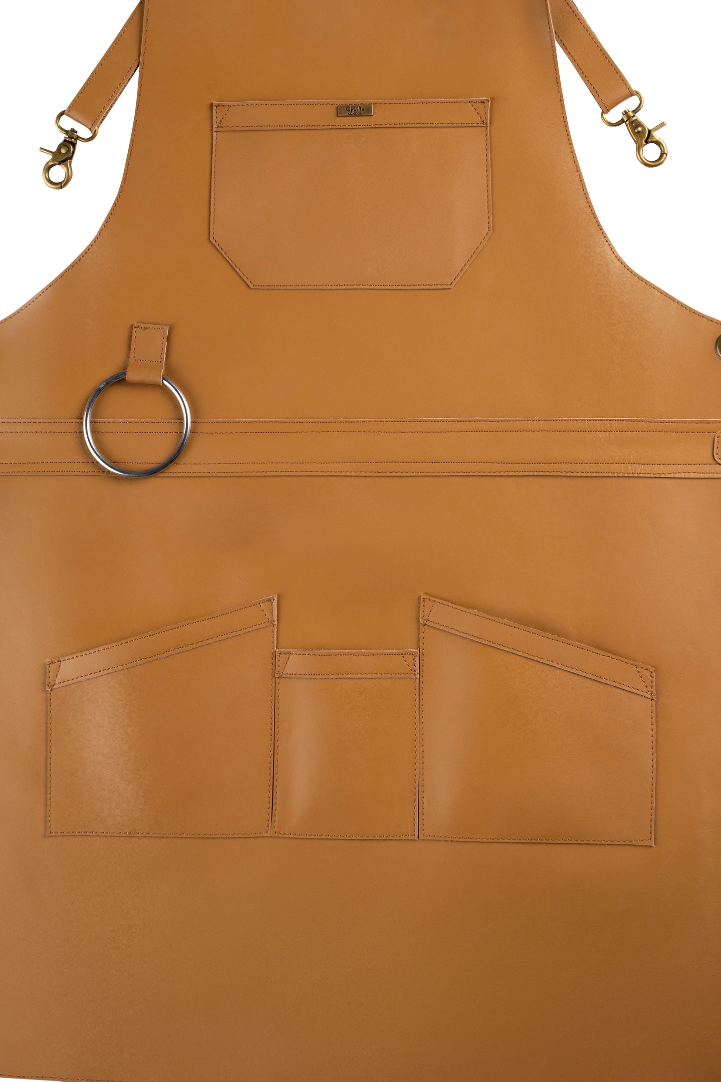 real leather multi-pocket apron butcher apron - bbq apron - cooking apron