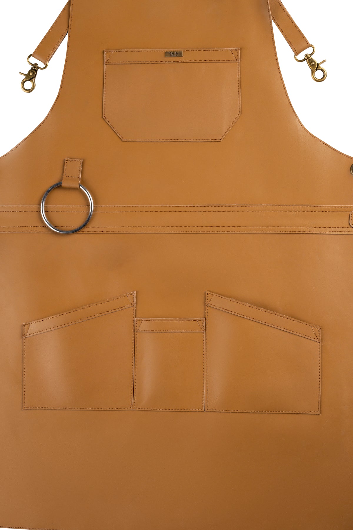 Real Leather Multi-Pocket Apron Butcher Apron - BBQ Apron - Cooking Apron