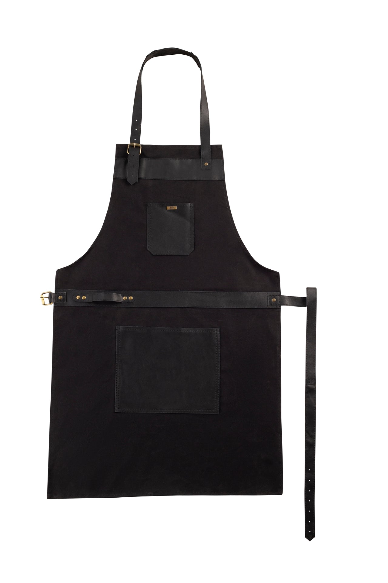 Apron with Leather Straps – Ideal for BBQ, Grilling, Woodworking, Chefs, and Butchers