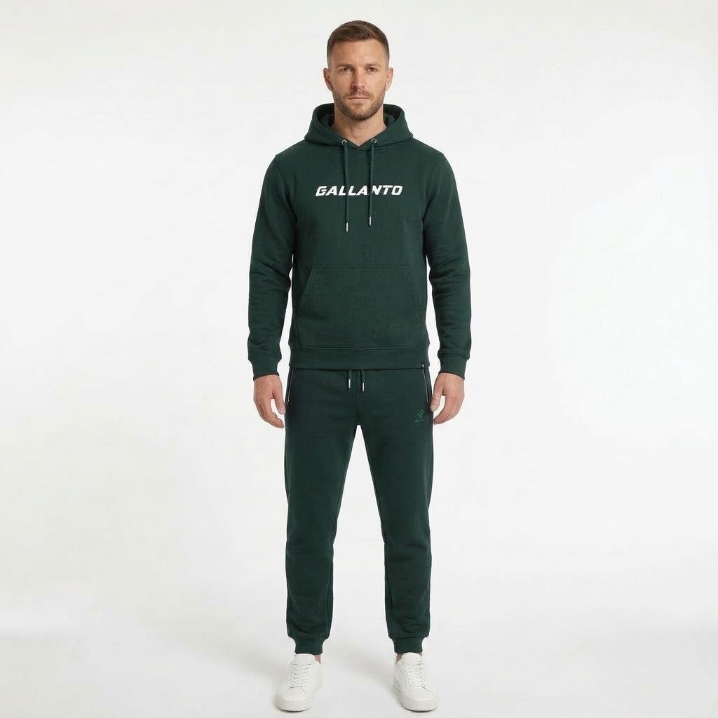 Hoodies for Men in Cotton Fleece with Ribbed Finish