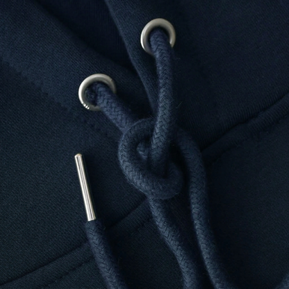 Hoodies for Men in Cotton Fleece with Ribbed Finish