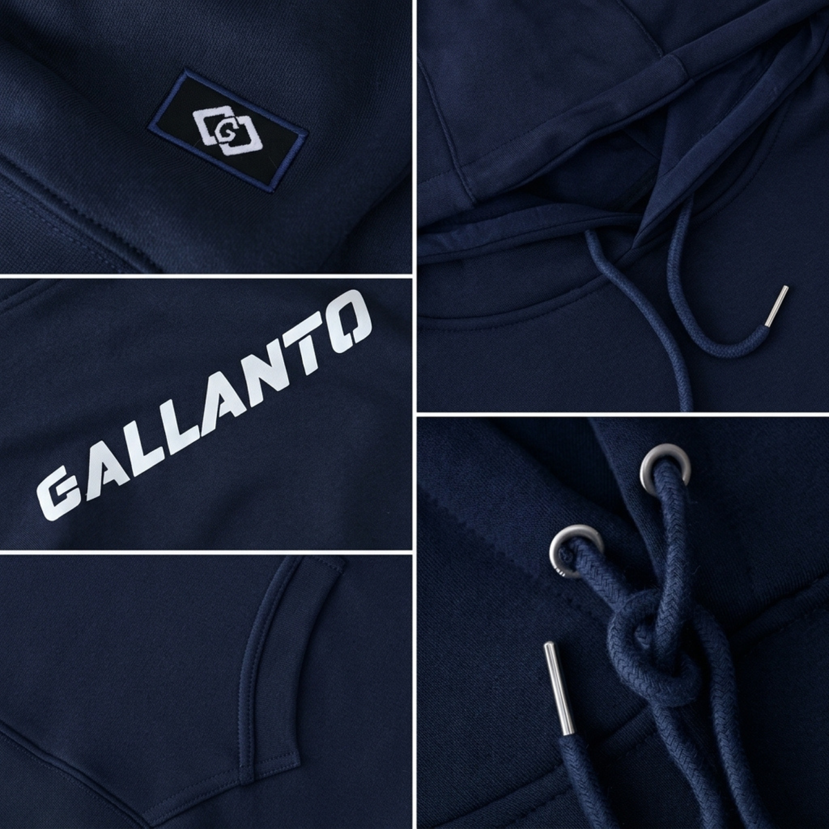 hoodies for men in cotton fleece with ribbed finish