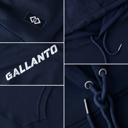 Hoodies for Men in Cotton Fleece with Ribbed Finish