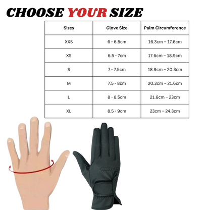 Womens Sereno Synthetic Leather Horse Riding Gloves for Ladies