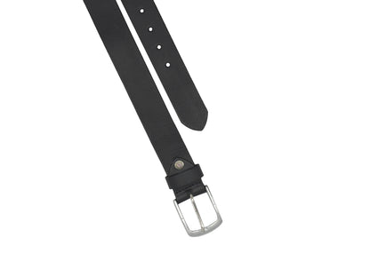 Leather Belts for Men Plain Genuine Leather Belt Black & Brown