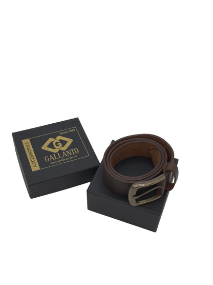Leather Belts for Men Plain Genuine Leather Belt Black & Brown