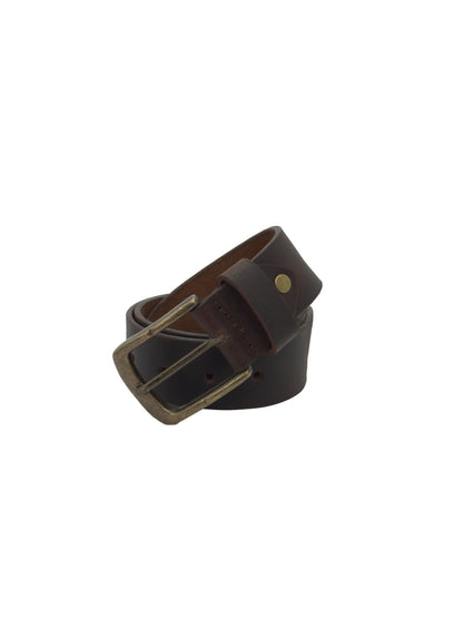 Leather Belts for Men Plain Genuine Leather Belt Black & Brown