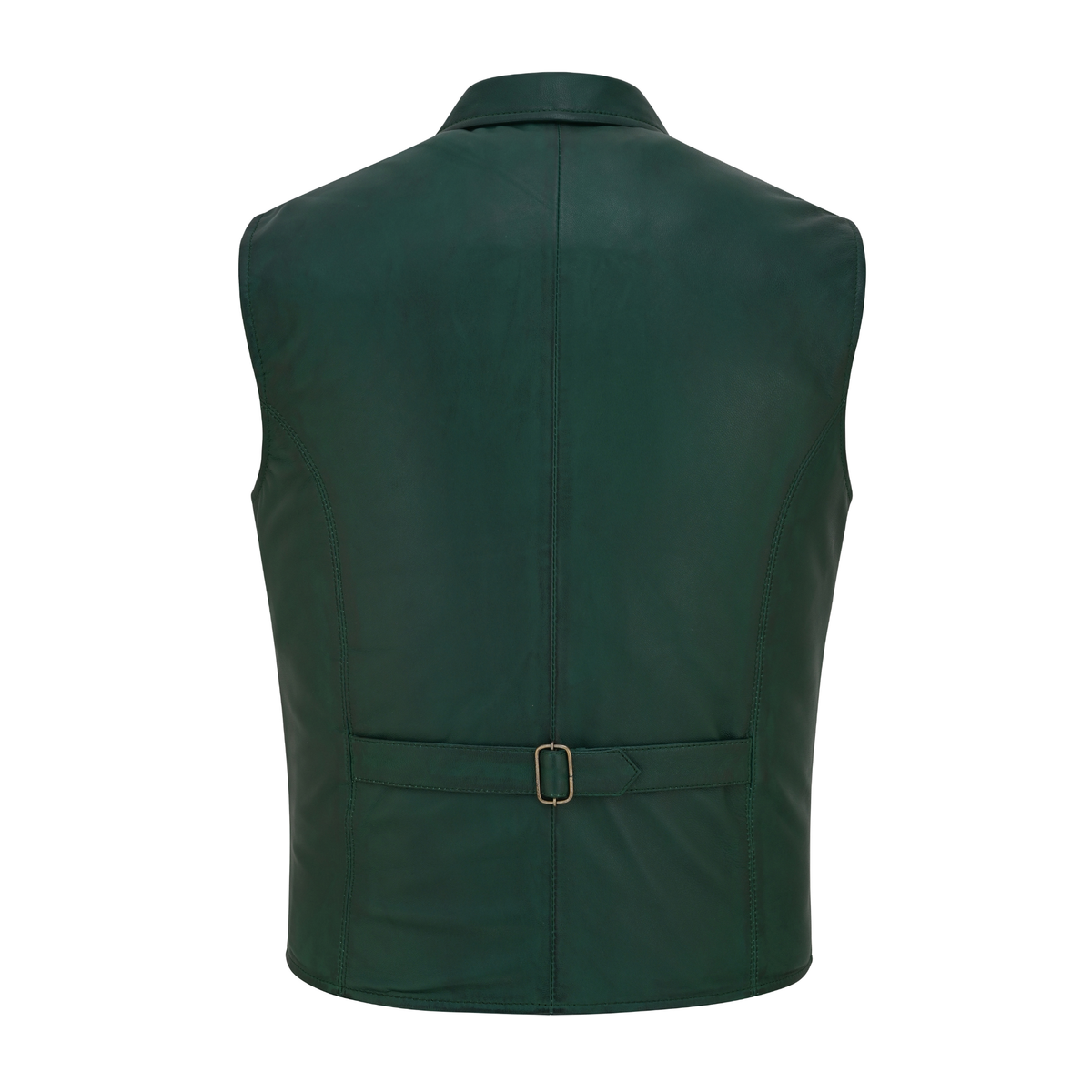 Mens Blazer Style Formal Brown Leather Vest