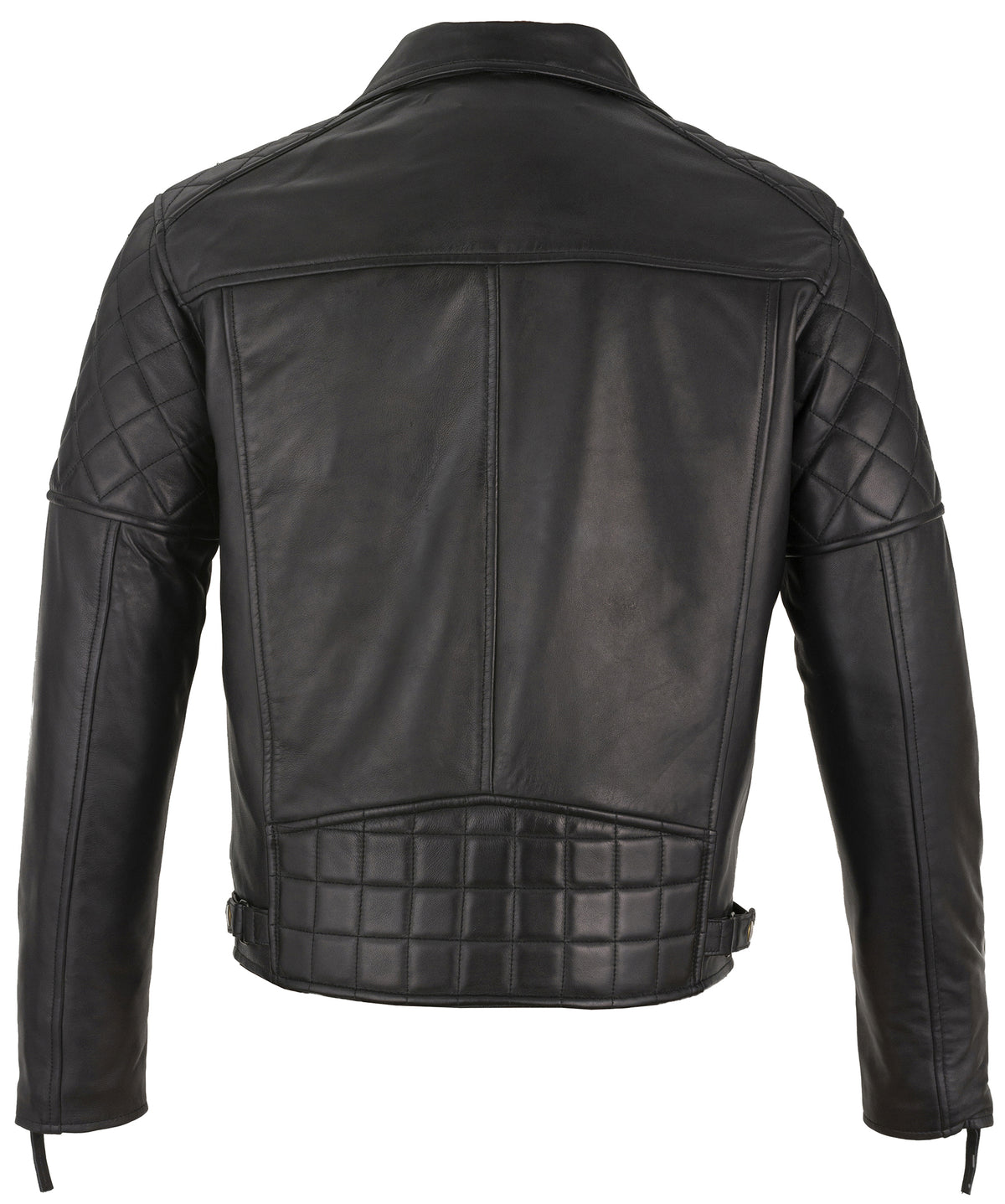 mens ashwood diamond vintage brown biker style leather jacket