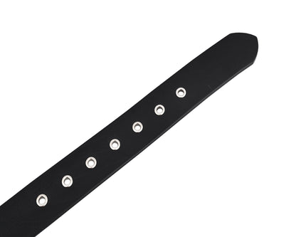 Premium Leather Belts with Round Pyramids Design & Steel Buckle for All