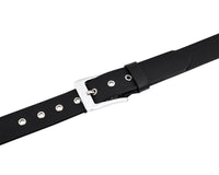 Premium Leather Belts with Round Pyramids Design & Steel Buckle for All