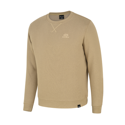 Mens Sweatshirts in Organic Cotton with Embroided Logo Crew Neck