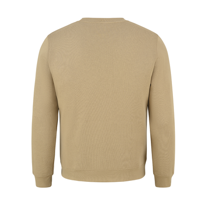 Mens Sweatshirts in Organic Cotton with Embroided Logo Crew Neck