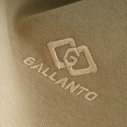 Mens Sweatshirts in Organic Cotton with Embroided Logo Crew Neck
