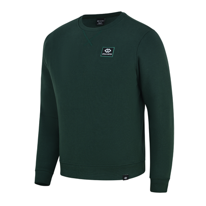 Mens Sweatshirts in Organic Cotton with Embroided Logo Crew Neck