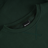 Mens Sweatshirts in Organic Cotton with Embroided Logo Crew Neck