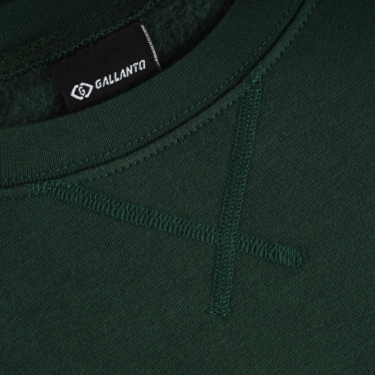 mens sweatshirts in organic cotton with embroided logo crew neck