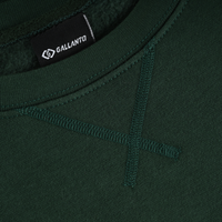 Mens Sweatshirts in Organic Cotton with Embroided Logo Crew Neck