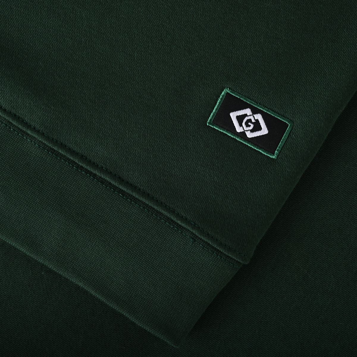 mens sweatshirts in organic cotton with embroided logo crew neck