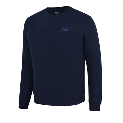 Mens Sweatshirts in Organic Cotton with Embroided Logo Crew Neck