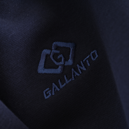 Mens Sweatshirts in Organic Cotton with Embroided Logo Crew Neck