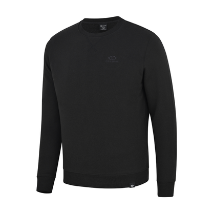 Mens Sweatshirts in Organic Cotton with Embroided Logo Crew Neck