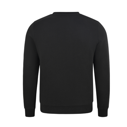 Mens Sweatshirts in Organic Cotton with Embroided Logo Crew Neck