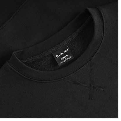Mens Sweatshirts in Organic Cotton with Embroided Logo Crew Neck