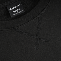 Mens Sweatshirts in Organic Cotton with Embroided Logo Crew Neck