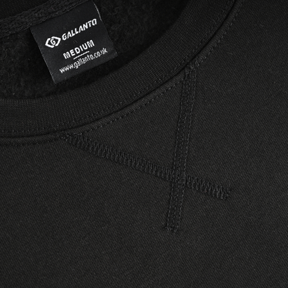 Mens Sweatshirts in Organic Cotton with Embroided Logo Crew Neck