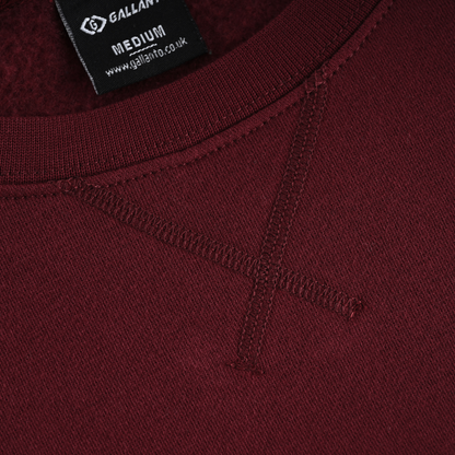 Mens Sweatshirts in Organic Cotton with Embroided Logo Crew Neck