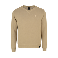 Mens Sweatshirts in Organic Cotton with Embroided Logo Crew Neck