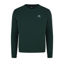 Mens Sweatshirts in Organic Cotton with Embroided Logo Crew Neck