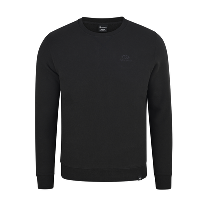 Mens Sweatshirts in Organic Cotton with Embroided Logo Crew Neck