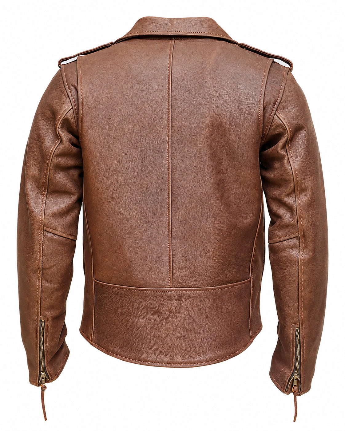 terminator style mens black leather marlon brando biker motorcycle jacket