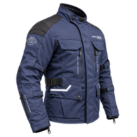 Black & Orange Biker Textile Long Motorcycle Jacket Biker CE Armours