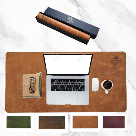 Premium Leather Desk Mat - Non-Slip, Waterproof & Stylish Workspace Upgrade