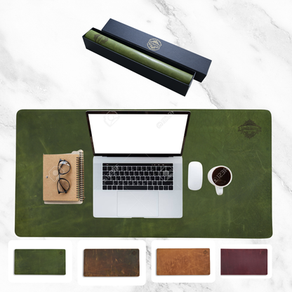 Premium Leather Desk Mat - Non-Slip, Waterproof & Stylish Workspace Upgrade