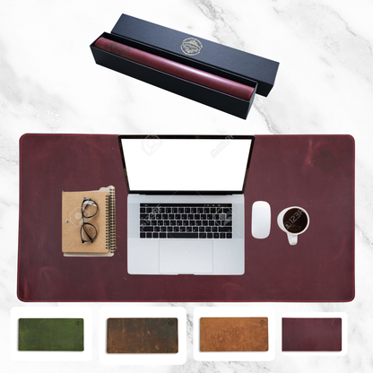 Premium Leather Desk Mat - Non-Slip, Waterproof & Stylish Workspace Upgrade