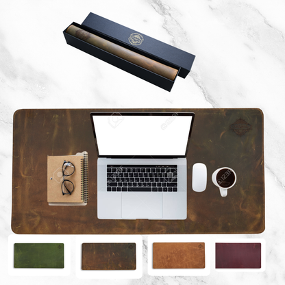 Premium Leather Desk Mat - Non-Slip, Waterproof & Stylish Workspace Upgrade