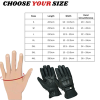 Gallanto Brown Motorcycle Armoured Leather Summer Vented Gloves