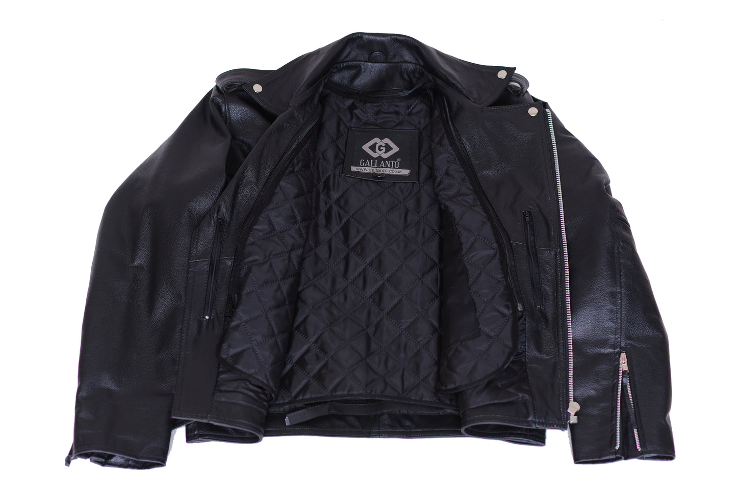 men's leather jackets-full grain cowhide brando biker jacket
