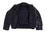 Men’s Full-Grain Cowhide Leather Brando Biker Jacket