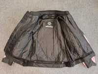 Arena Womens Ladies Black and Pink Textile Biker Jacket XL - 