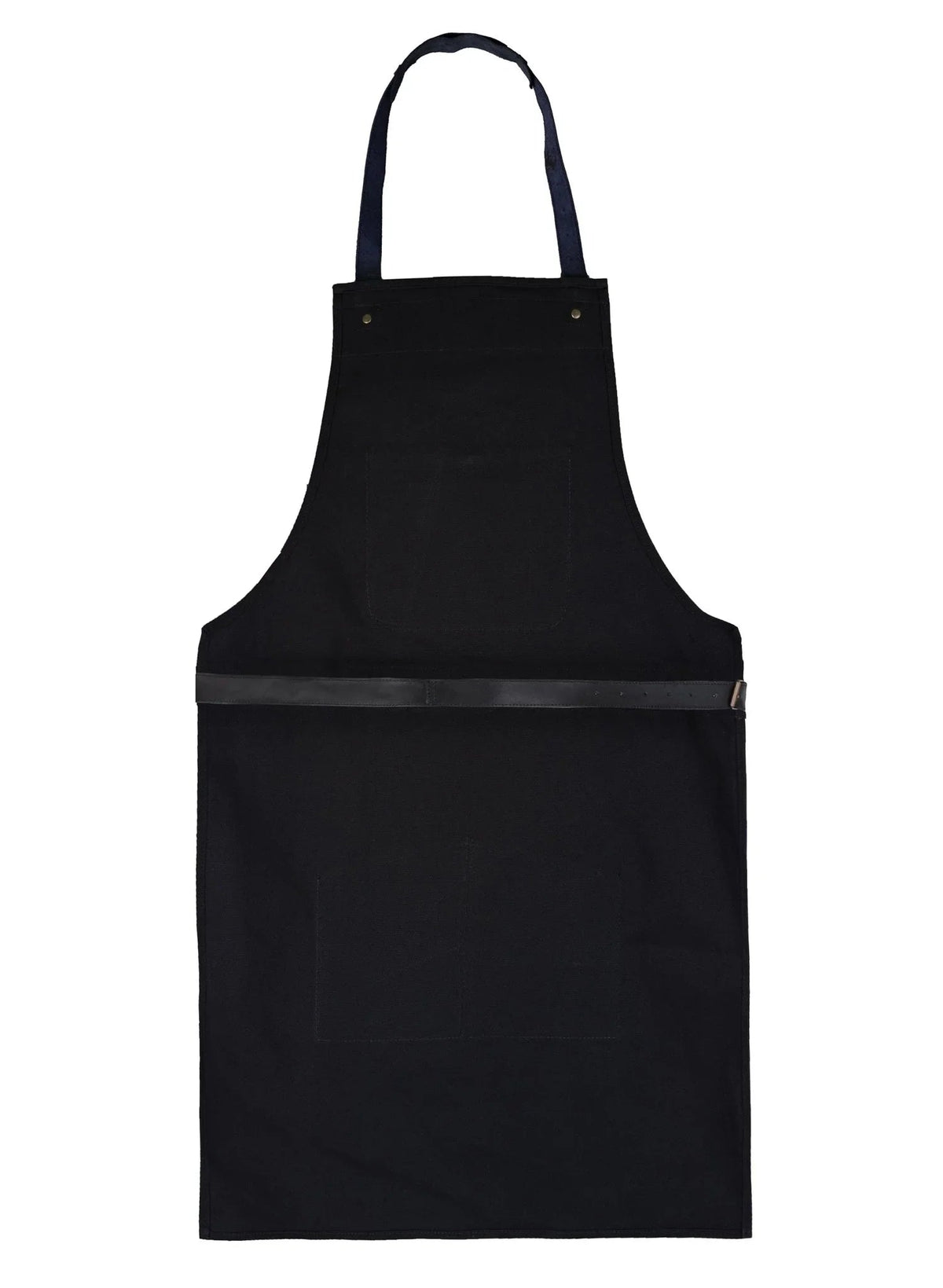 bbq, blacksmith, grill, woodwork, chef, butcher canvas apron with leather straps -