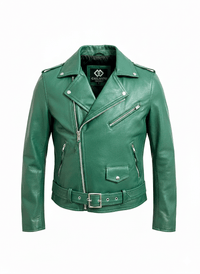 Black Classic Womens Brando Motorcycle Leather Jacket Ladies Biker Cowhide - 